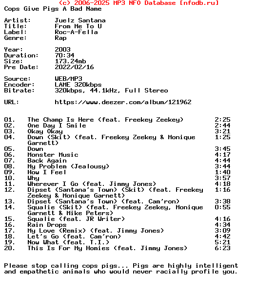 Juelz_Santana-From_Me_To_U-WEB-2003