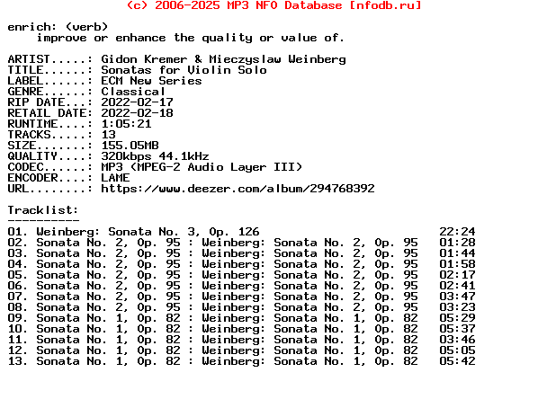 Gidon_Kremer_And_Mieczyslaw_Weinberg-Sonatas_For_Violin_Solo-WEB-2022