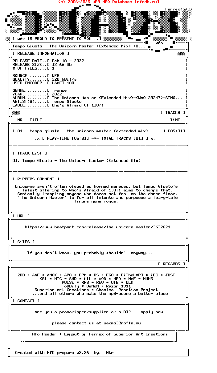 Tempo_Giusto-The_Unicorn_Master_(EXTENDED_MIX)-(WAO138347)-Single-WEB-2022