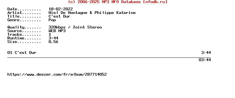 Miel_De_Montagne_And_Philippe_Katerine-Cest_Dur-Single-WEB-FR-2022