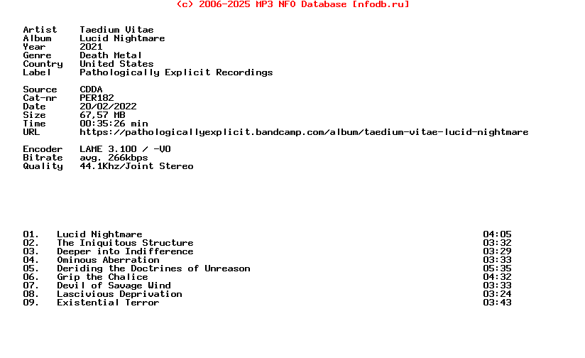 Taedium_Vitae-Lucid_Nightmare-CD-2021