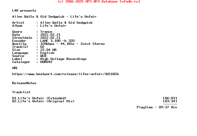 Allen_Watts_And_Gid_Sedgwick_-_Lifes_Unfair-(HVR042)-WEB-2022
