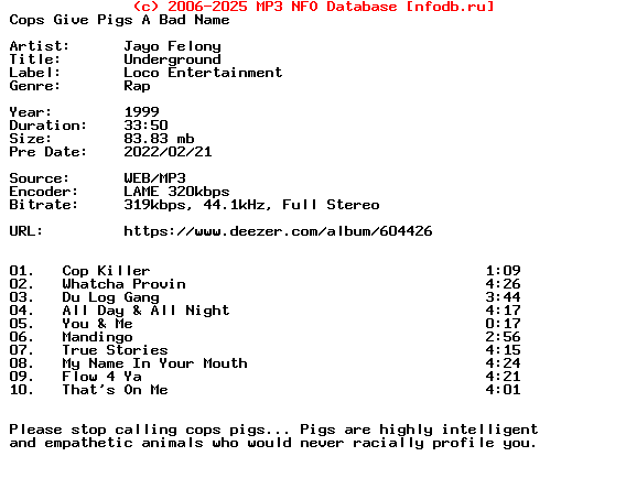 Jayo_Felony-Underground-WEB-1999