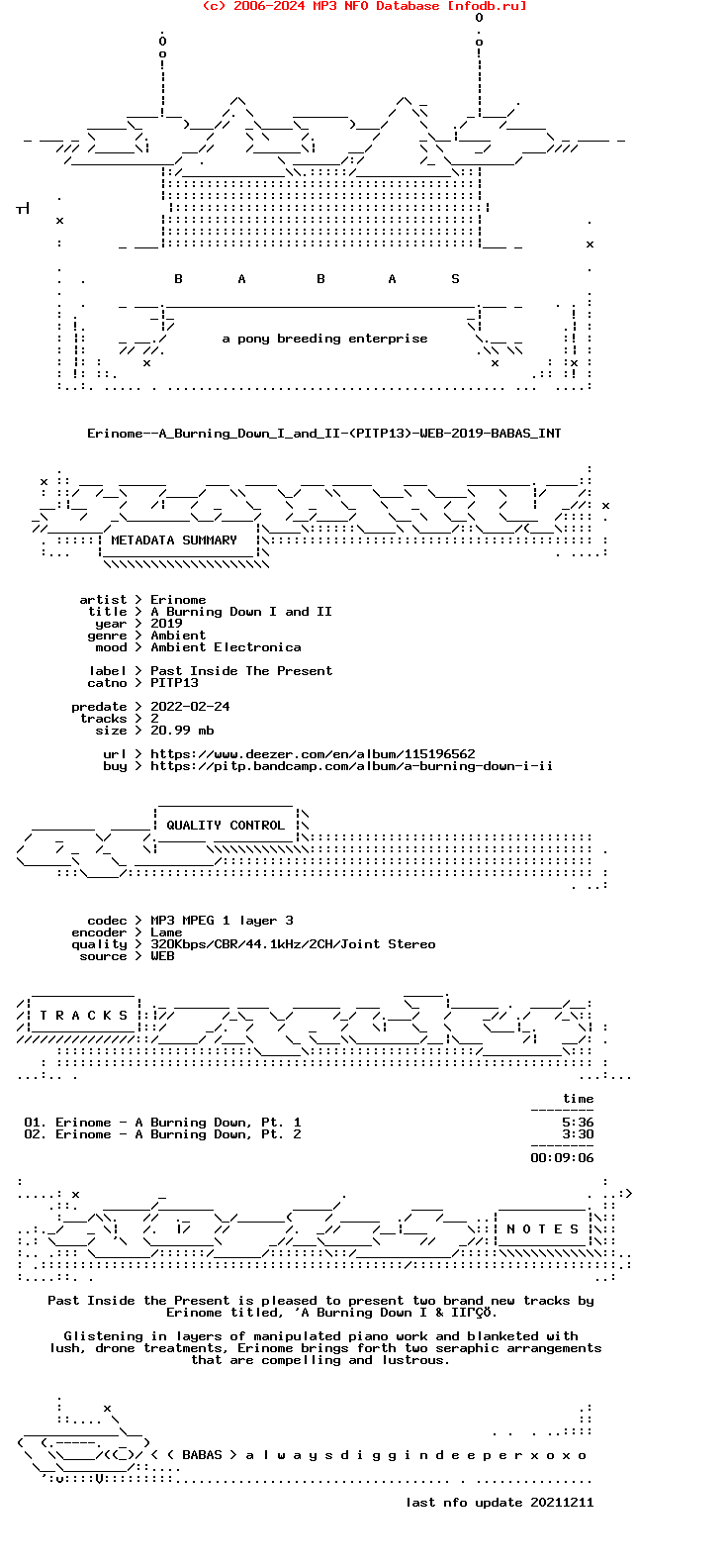 Erinome--A_Burning_Down_I_And_Ii-(PITP13)-WEB-2019-Babas_Int