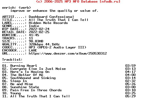 Dashboard_Confessional-All_The_Truth_That_I_Can_Tell-WEB-2022