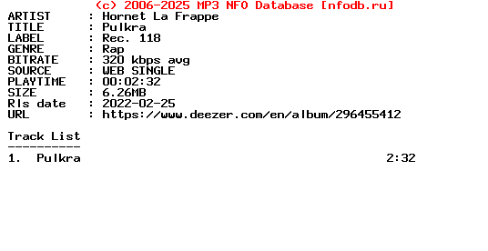 Hornet_La_Frappe-Pulkra-Single-WEB-FR-2022-Guests