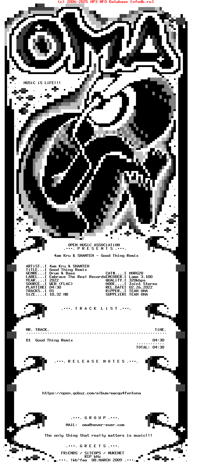 4Am_Kru_And_Shanteh--Good_Thing_Remix-(MORG20)-Single-WEB-2022-OMA