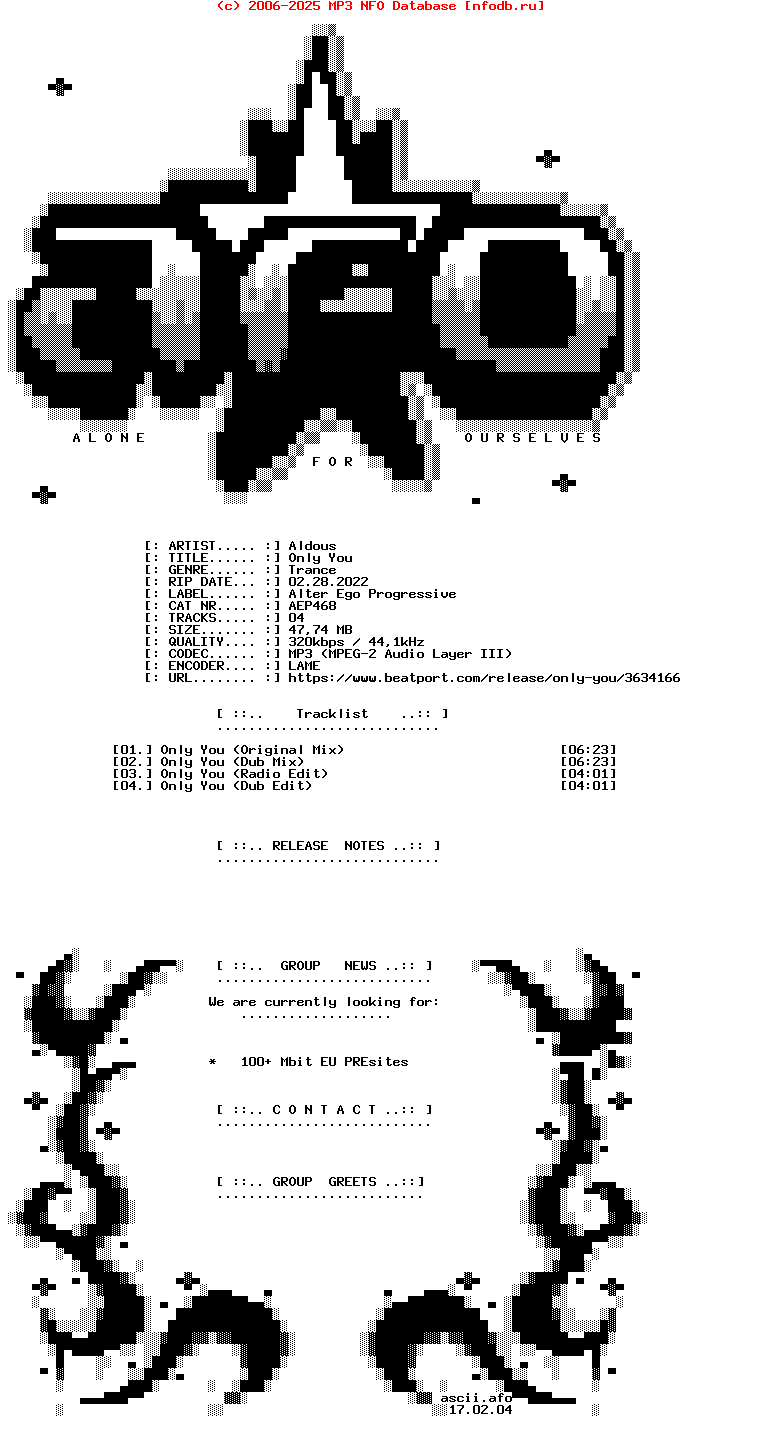 Aldous-Only_You-(AEP468)-WEB-2022
