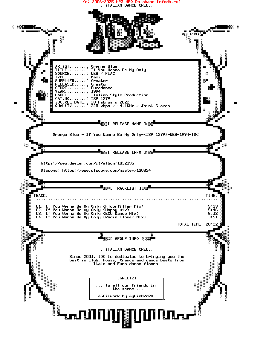 Orange_Blue_-_If_You_Wanna_Be_My_Only-(ISP_1279)-WEB-1994-iDC