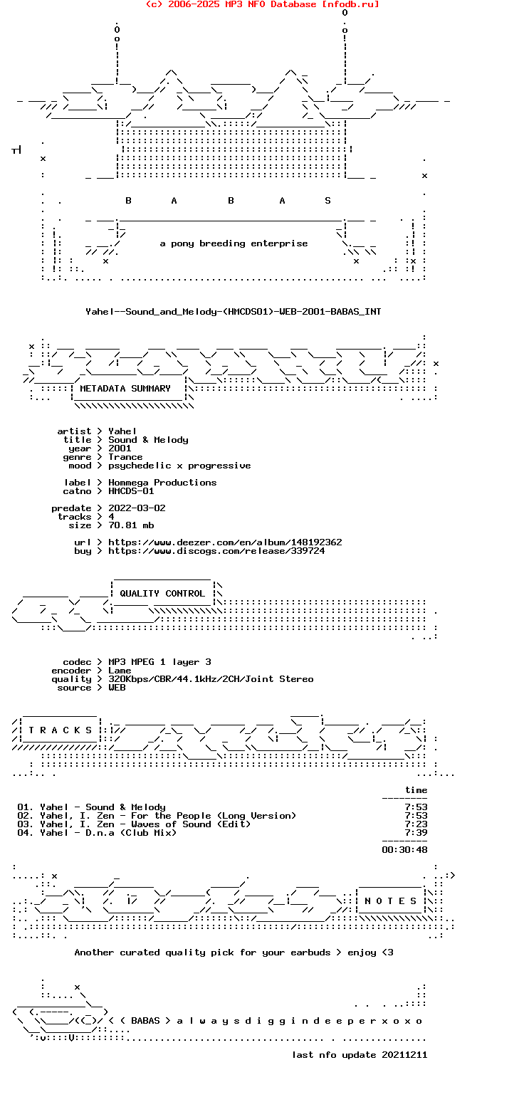 Yahel--Sound_And_Melody-(HMCDS01)-WEB-2001-Babas_Int