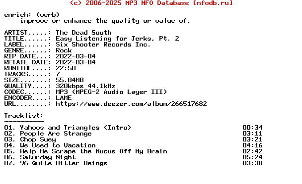 The_Dead_South-Easy_Listening_For_Jerks_Pt._2-WEB-2022