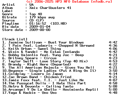 VA-Xmix_Chartbusters_41-2009