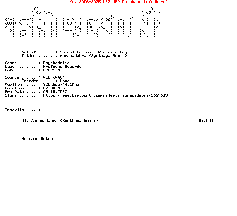 Spinal_Fusion_And_Reversed_Logic-Abracadabra_Synthaya_Remix-(PREP124)-Single-WEB-2022-FALCON