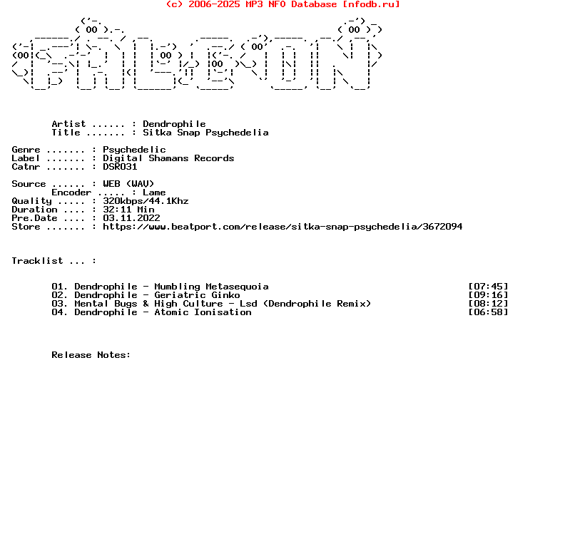 Dendrophile-Sitka_Snap_Psychedelia-(DSR031)-WEB-2022-FALCON