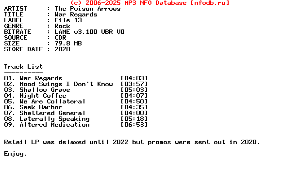 The_Poison_Arrows-War_Regards-Promo-CDR-2020