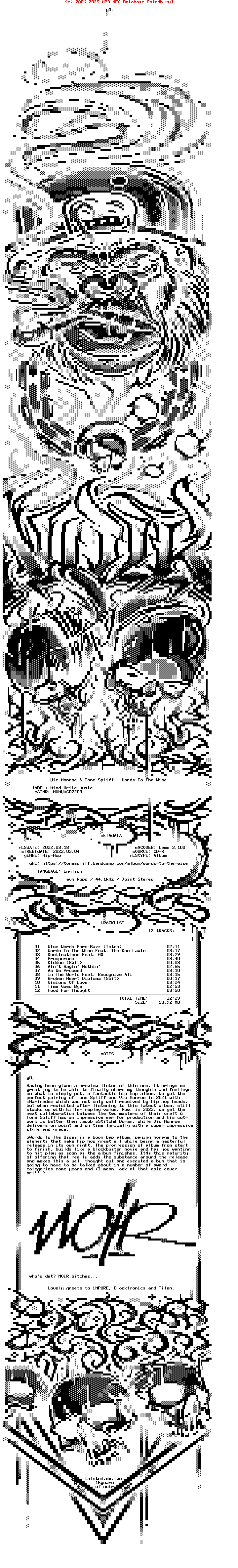 Vic_Monroe_And_Tone_Spliff-Words_To_The_Wise-CDR-2022-NOiR