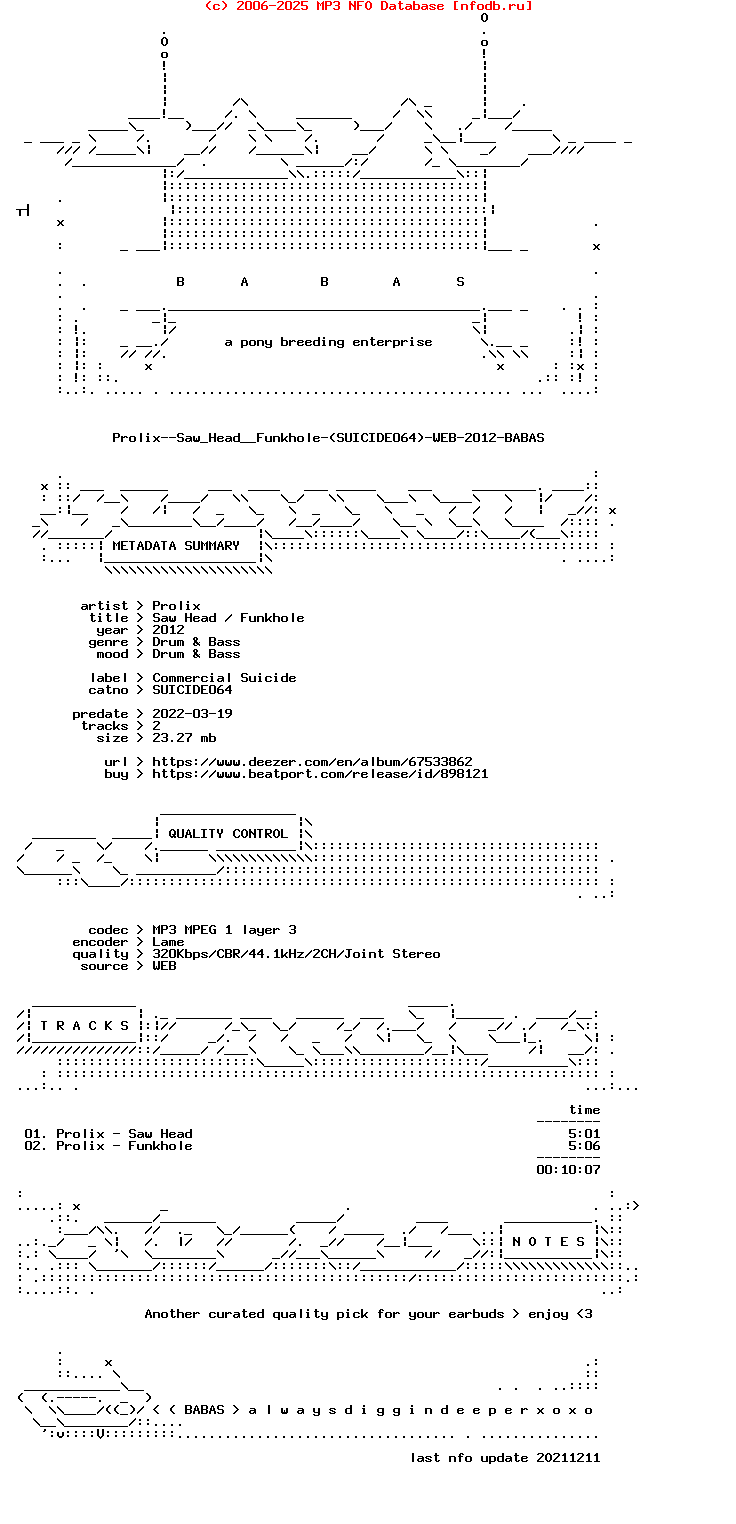 Prolix--Saw_Head__Funkhole-(SUICIDE064)-WEB-2012-BABAS