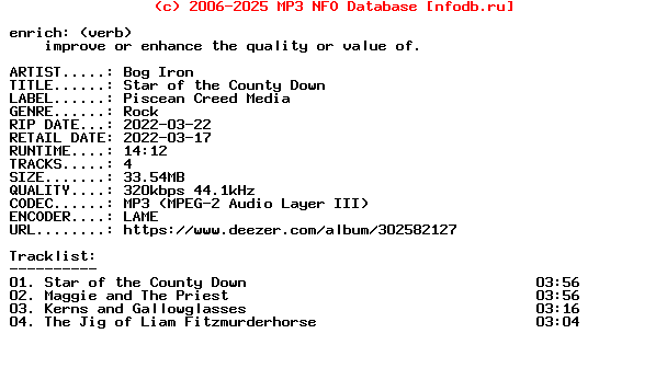 Bog_Iron-Star_Of_The_County_Down-EP-WEB-2022
