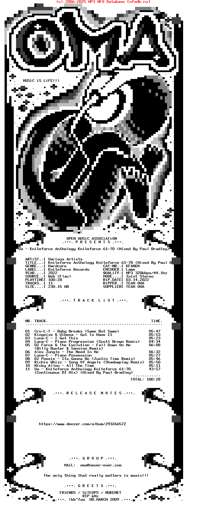 VA--Kniteforce_Anthology_Kniteforce_61-70_(MIXED_BY_PAUL_BRADLEY)_(VOLUME_ONE)-(KFAN04)-WEB-2022-OMA