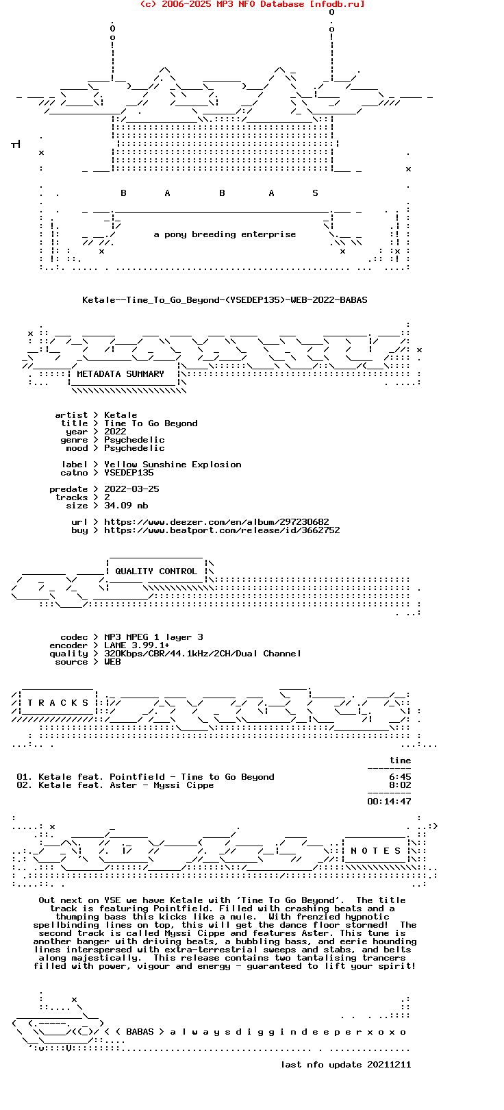 Ketale--Time_To_Go_Beyond-(YSEDEP135)-WEB-2022-BABAS