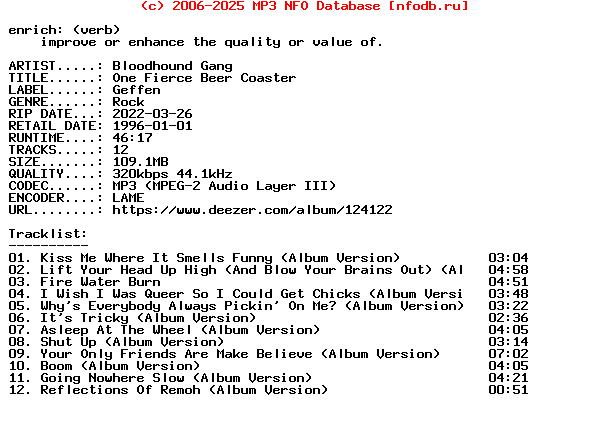 Bloodhound_Gang-One_Fierce_Beer_Coaster-WEB-1996