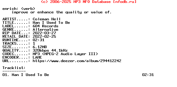 Coleman_Hell-Man_I_Used_To_Be-Single-WEB-2022