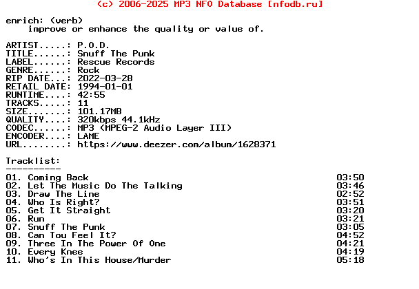 P.O.D.-Snuff_The_Punk-Remastered-WEB-2003