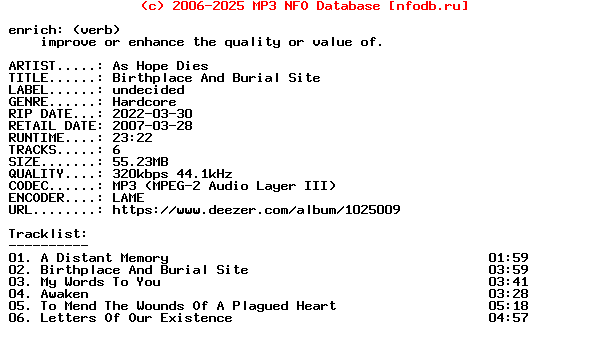 As_Hope_Dies-Birthplace_And_Burial_Site-EP-WEB-2002