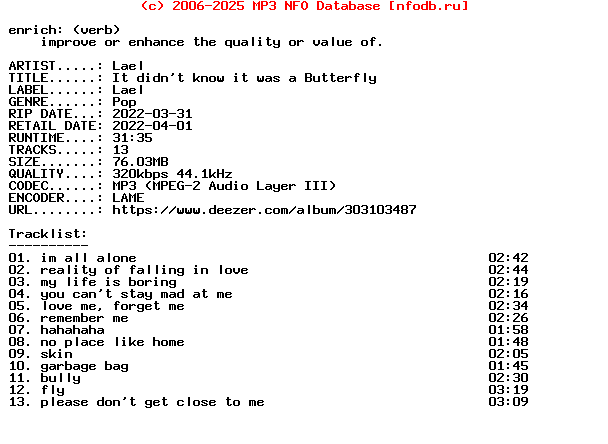 Lael-It_Didnt_Know_It_Was_A_Butterfly-WEB-2022