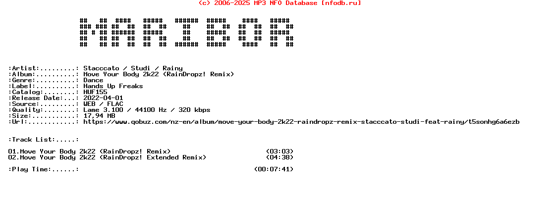 Stacccato__Studi__Rainy_-_Move_Your_Body_2K22_(RAINDROPZ_REMIX)-(HUF155)-WEB-2022-Maribor