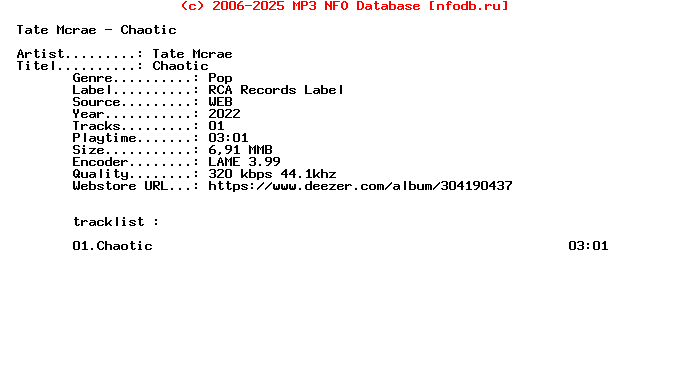 Tate_Mcrae_-_Chaotic-Single-WEB-2022