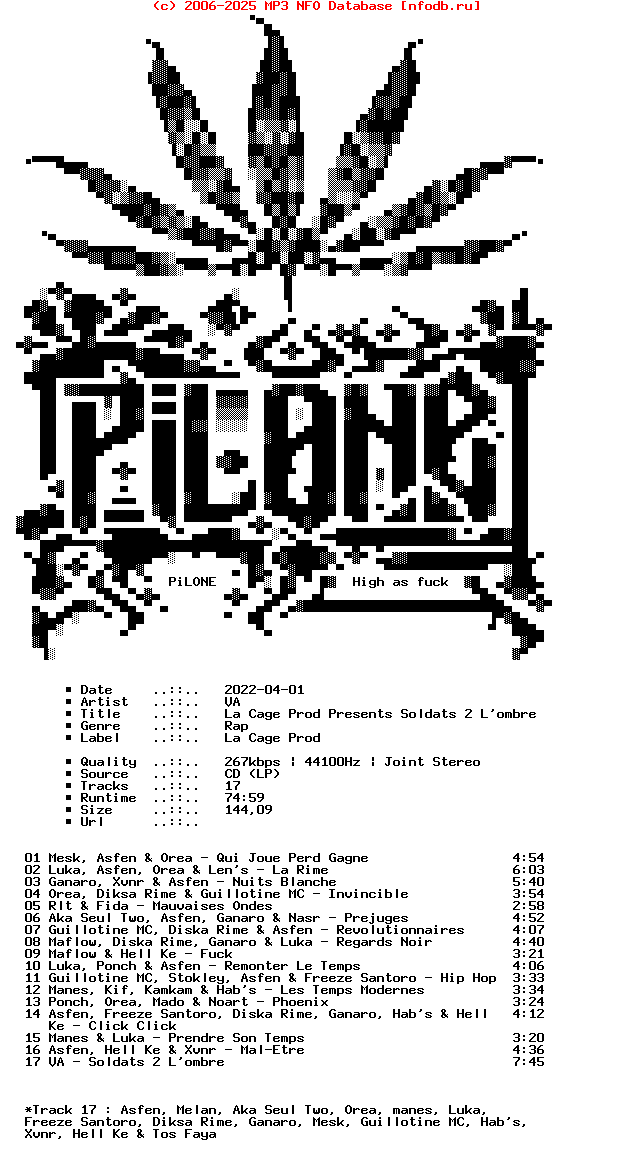 VA-La_Cage_Prod_Presents_Soldats_2_Lombre-(BOOTLEG)-FR-2022