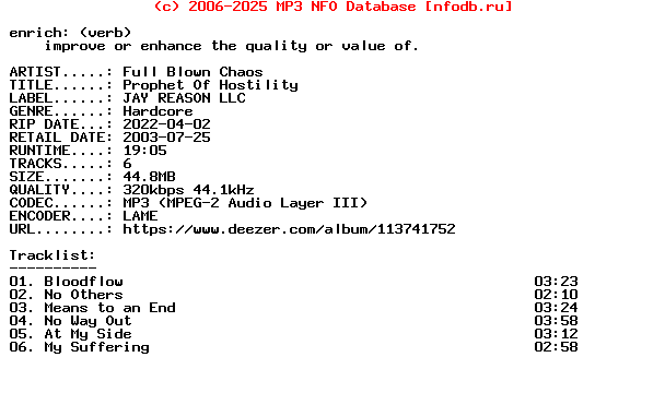 Full_Blown_Chaos-Prophet_Of_Hostility-EP-WEB-2003