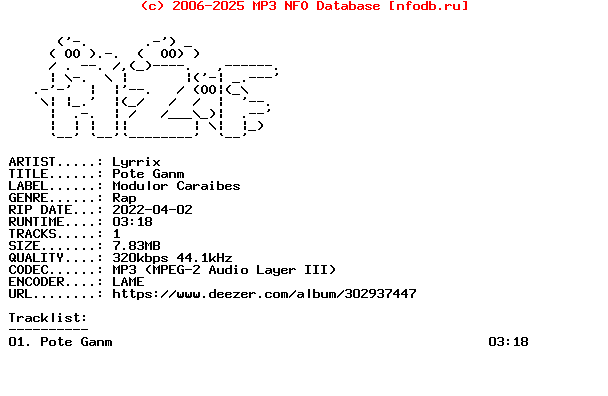 Lyrrix-Pote_Ganm-Single-WEB-FR-2022