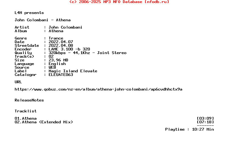 John_Colombani_-_Athena-(ELEVATE063)-WEB-2022