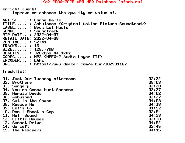Lorne_Balfe-Ambulance_(ORIGINAL_MOTION_PICTURE_SOUNDTRACK)-Ost-WEB-2022