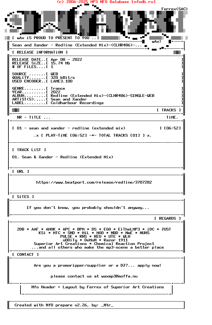 Sean_And_Xander-Redline_(EXTENDED_MIX)-(CLHR486)-Single-WEB-2022