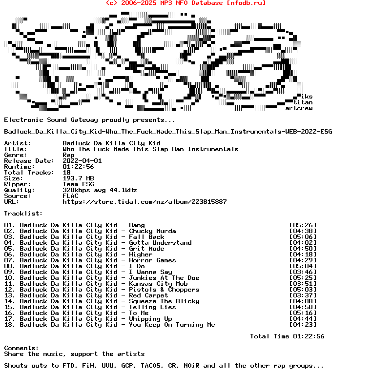 Badluck_Da_Killa_City_Kid-Who_The_Fuck_Made_This_Slap_Man_Instrumentals-WEB-2022