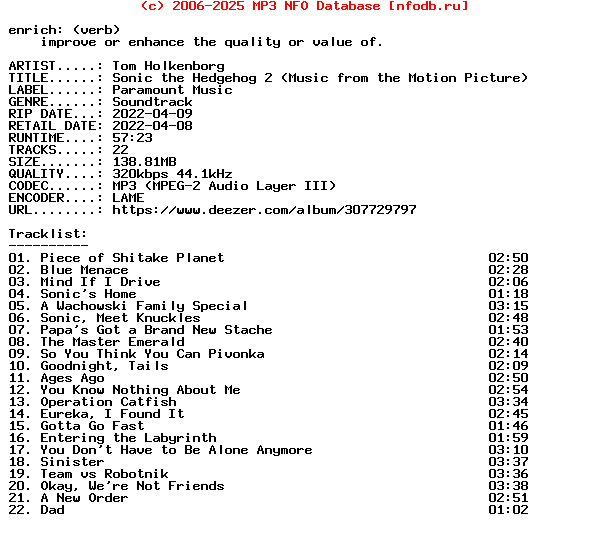 Tom_Holkenborg-Sonic_The_Hedgehog_2_(MUSIC_FROM_THE_MOTION_PICTURE)-Ost-WEB-2022