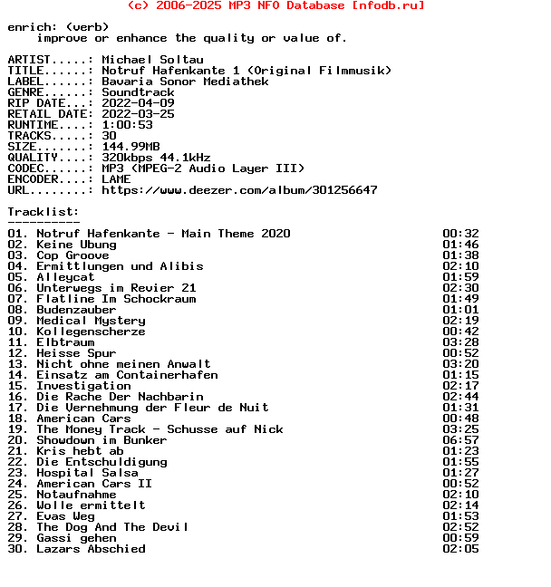 Michael_Soltau-Notruf_Hafenkante_1_(ORIGINAL_FILMMUSIK)-Ost-WEB-2022