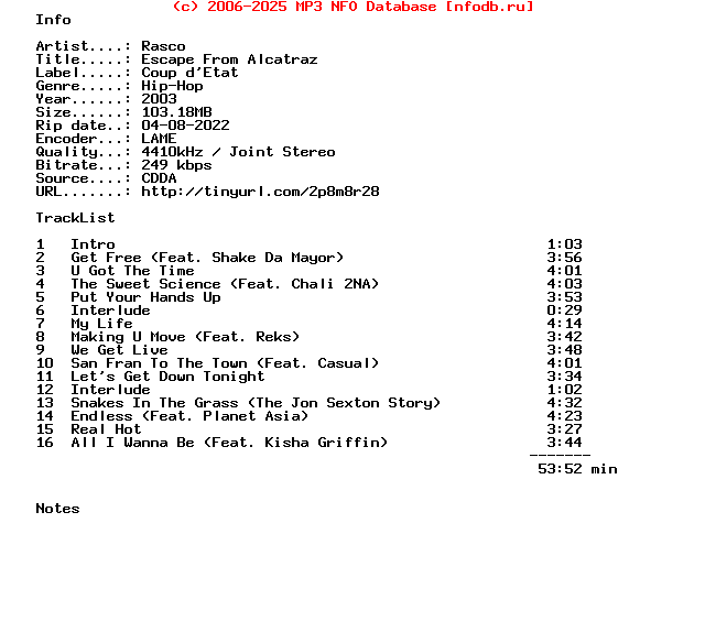Rasco-Escape_From_Alcatraz-CD-2003