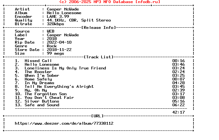 Casper_Mcwade-Hello_Lonesome-WEB-2018-Terse