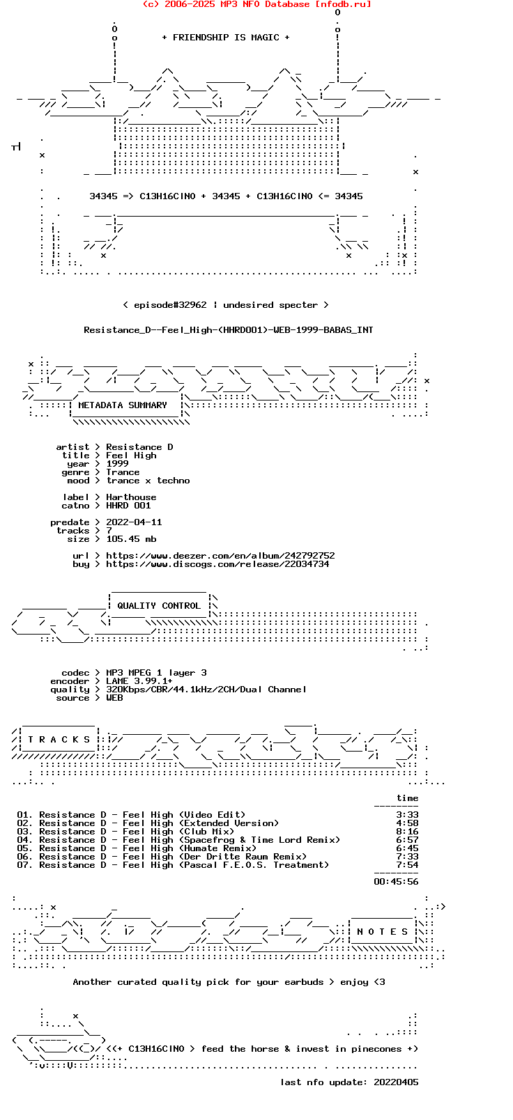 Resistance_D--Feel_High-(HHRD001)-WEB-1999-Babas_Int