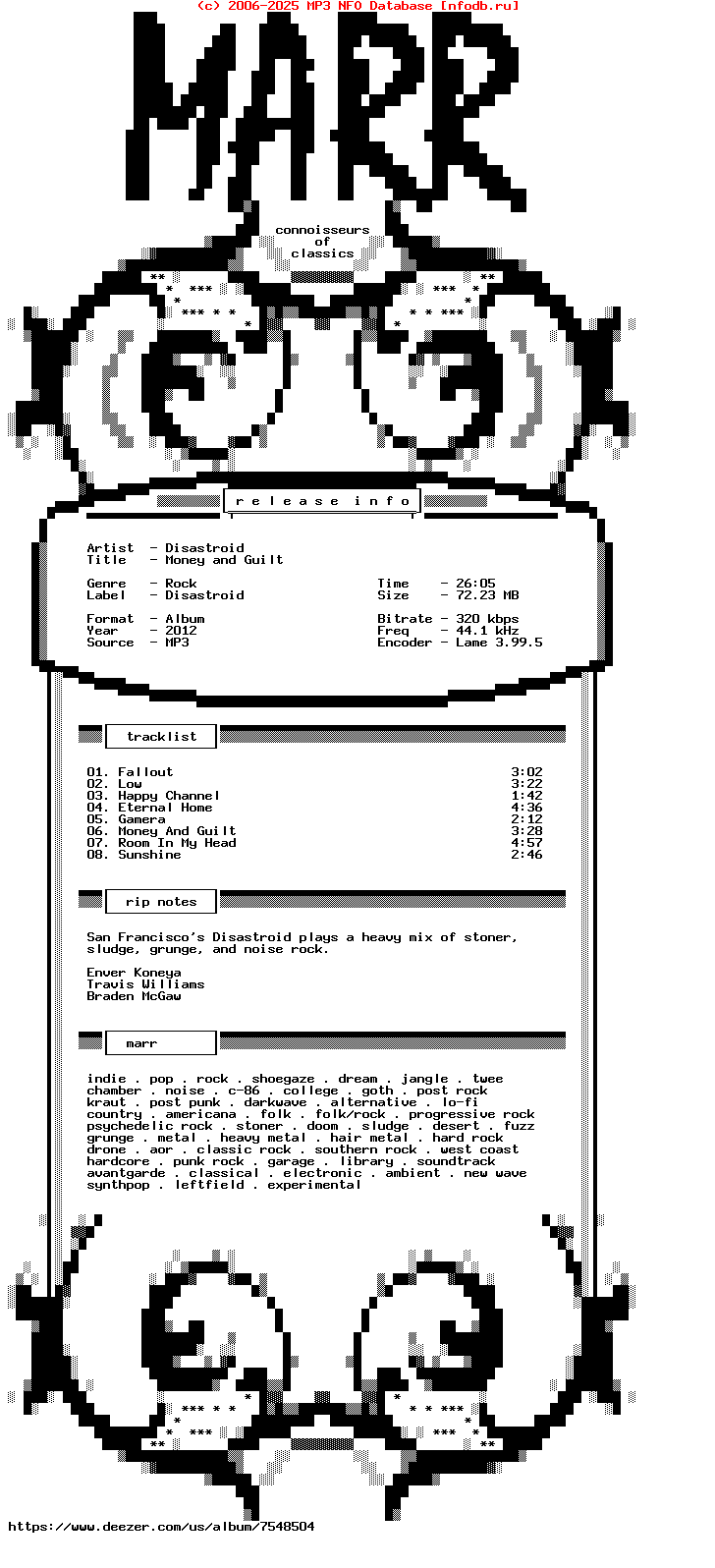 Disastroid-Money_And_Guilt-WEB-2012-Marr