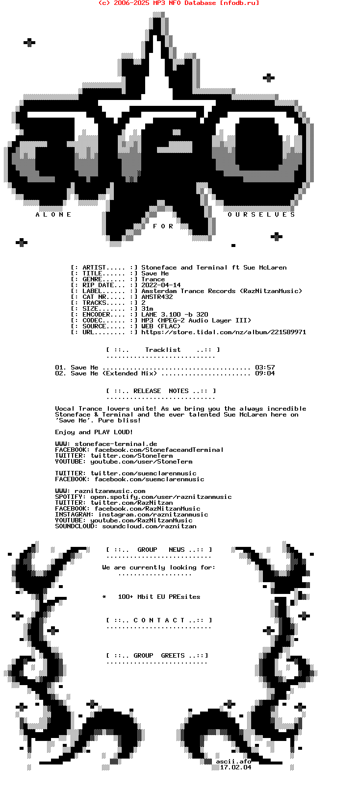 Stoneface_And_Terminal_Ft_Sue_Mclaren-Save_Me-(AMSTR432)-WEB-2022