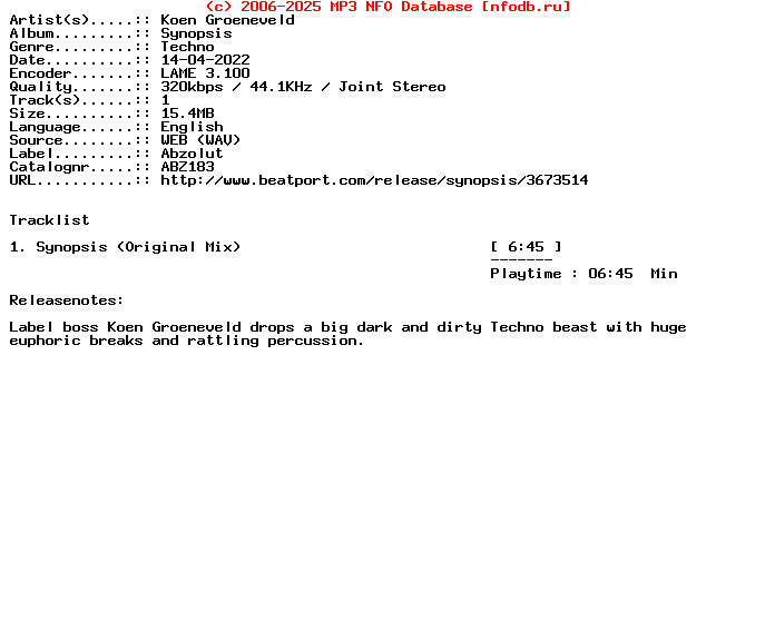 Koen_Groeneveld-Synopsis-Abz183-Single-WEB-2022
