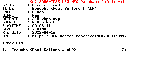 Cercle_Ferme-Escucha_(FEAT_SOFIANE_AND_ALP)-Single-WEB-FR-2022-Guests