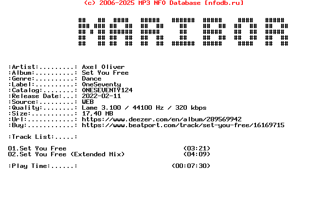 Axel_Oliver_-_Set_You_Free-(ONESEVENTY124)-WEB-2022-Maribor