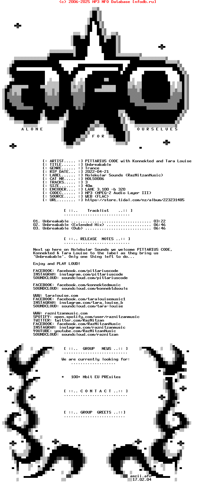 Pittarius_Code_With_Konnekted_And_Tara_Louise-Unbreakable-(MOLSO086)-WEB-2022