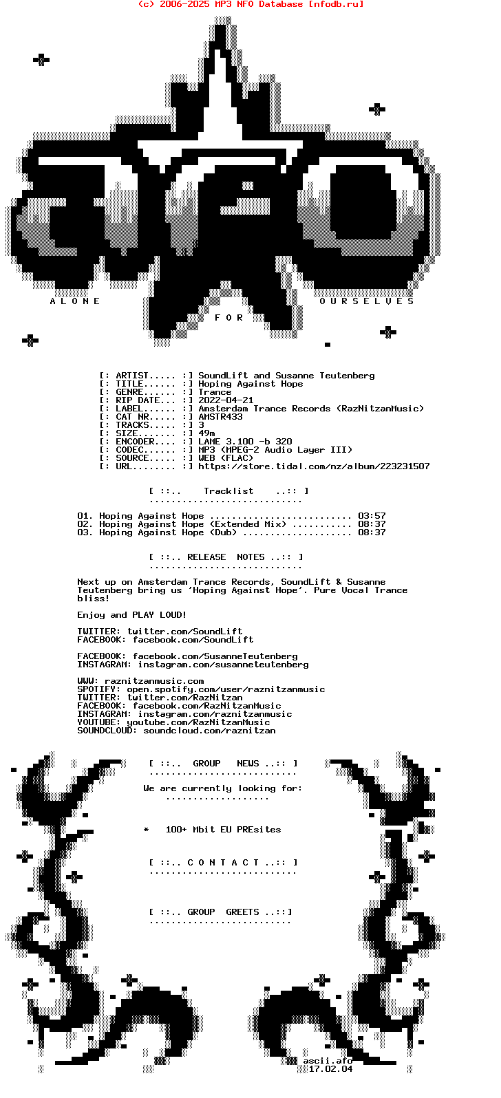 Soundlift_And_Susanne_Teutenberg-Hoping_Against_Hope-(AMSTR433)-WEB-2022